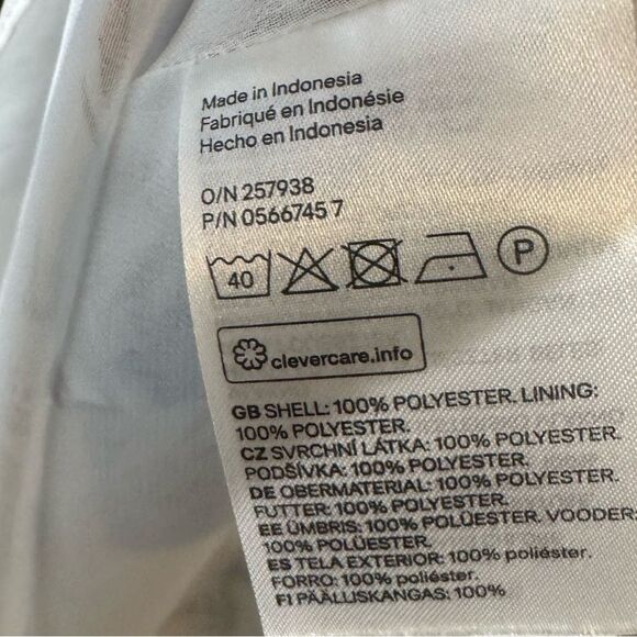 H&M white chiffon strappy floral cami shell top size 8 NWOT - Picture 5 of 6